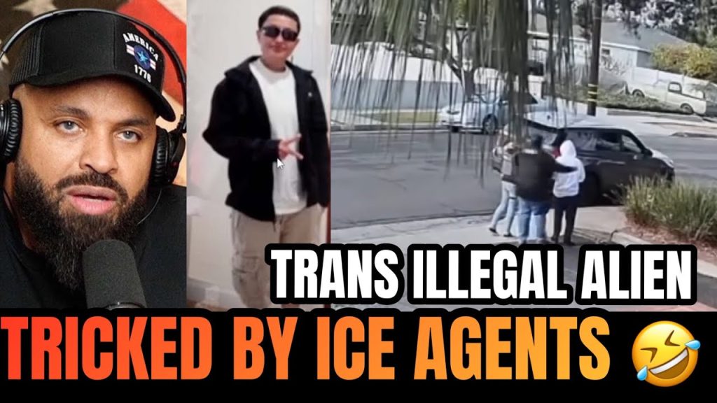 ICE Agents TRICKED Trans Convicted Murderer Outside for Arrest