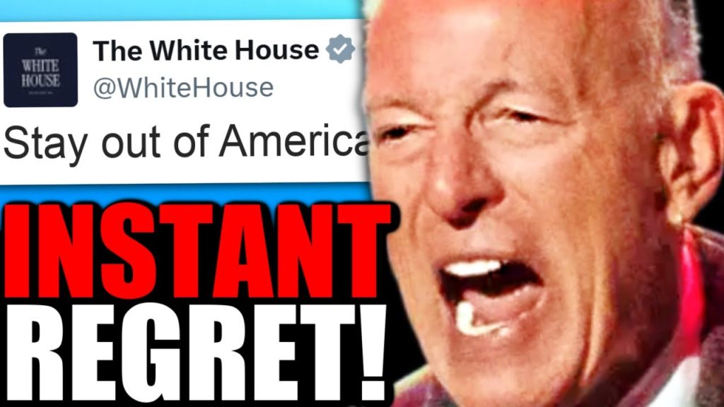 Bruce Springsteen LOSES IT, White House Gives Him TERRIBLE NEWS Now He’s Out Of The USA!
