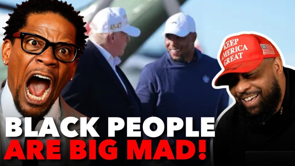 DL Hughley Has WOKE TANTRUM After NFL Star Saquon Barkley MEETS TRUMP