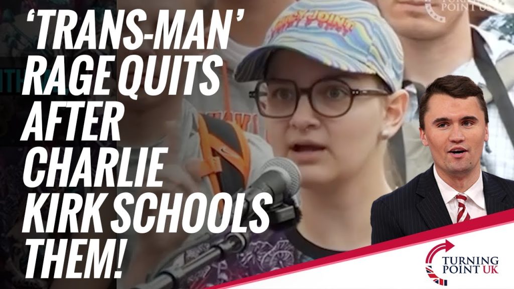 Trans-Man’ Rage Quits After Charlie Kirk Schools Them