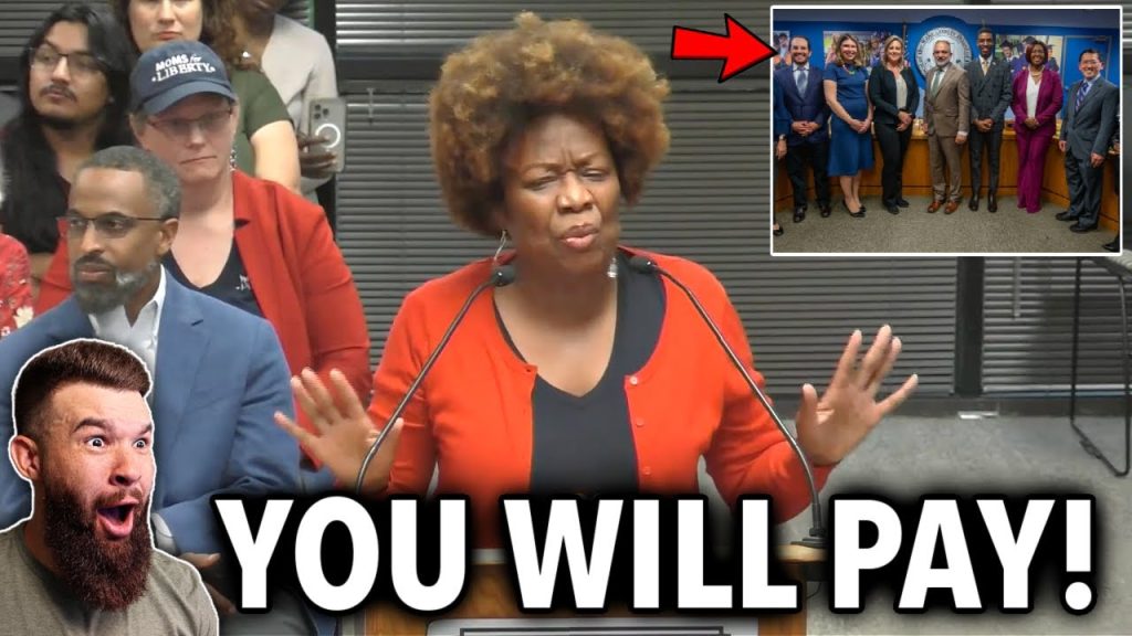 Listen to School Board Go Quiet as Woman UNLEASHES Chilling Warning to Their Face