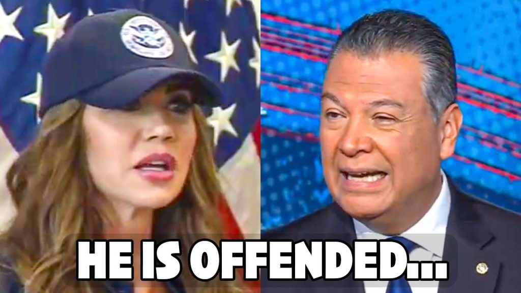 Alex Padilla Almost Crying When Speaking About Kristi Noem On Live TV