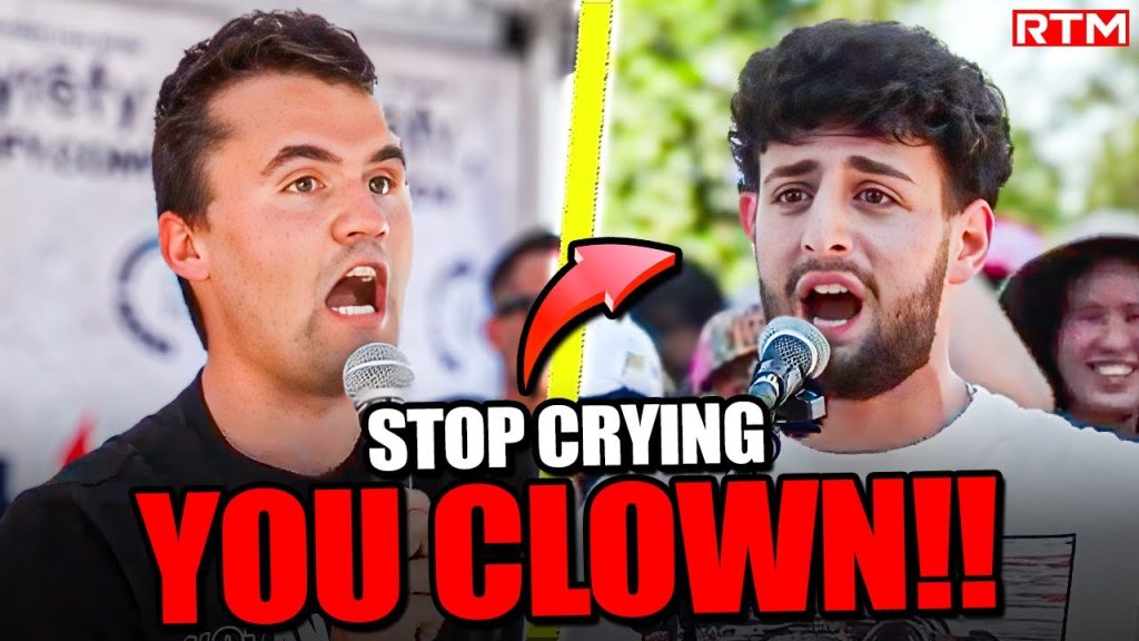 Brainwashed Student Starts Stuttering As Charlie Kirk Hits Him With The Cold Truth