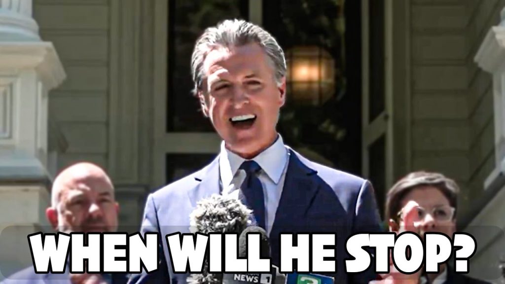 Gavin Newsom CAUGHT Lying While Giving The Most Hilarious Speech Ever