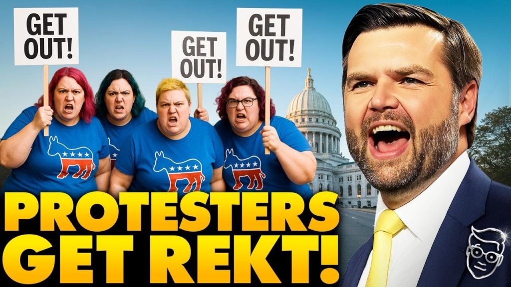 JD Vance Forces OBESE Lib Protesters to SPRINT on LIVE TV in Total Humiliation | Near Heart Attacks