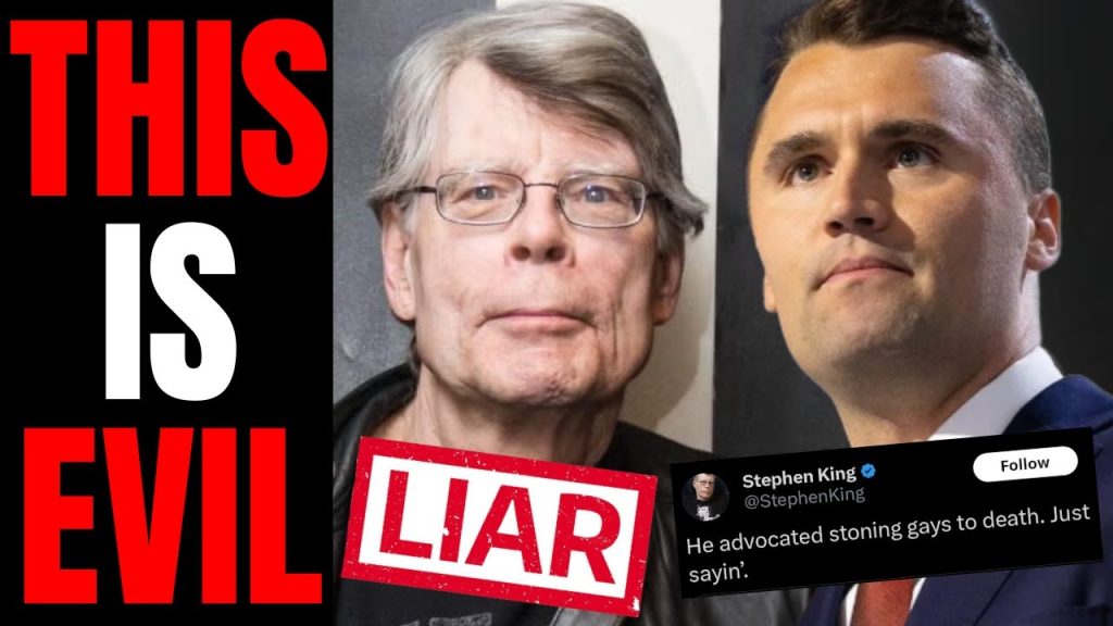 Woke Freak Stephen King SLAMMED For LYING About Charlie Kirk After His Murder