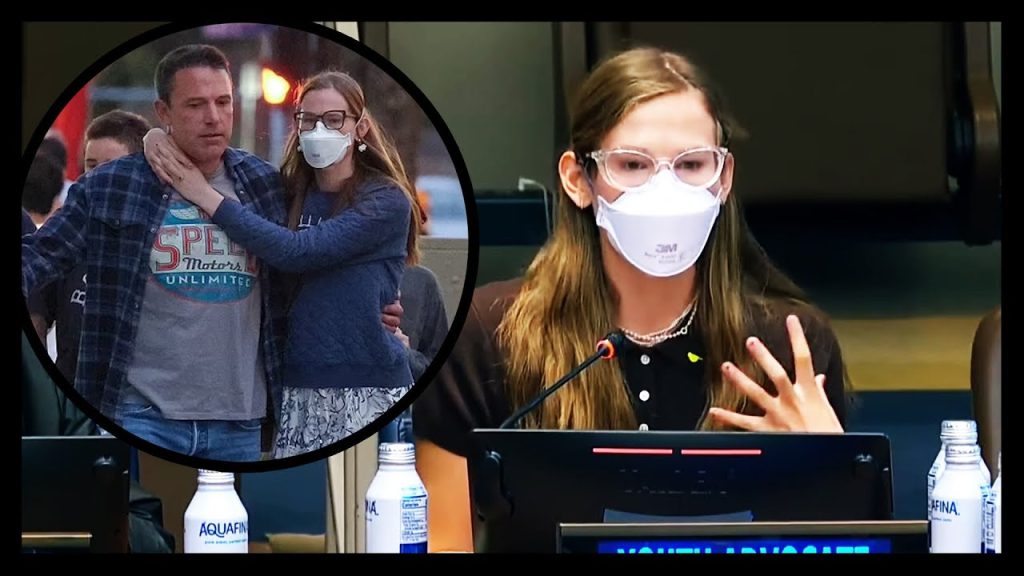 Ben Affleck’s Daughter Encourages Masking In Speech At The UN