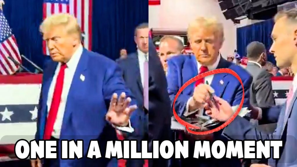 Donald Trump STUNS Random Man From The Crowd With Unexpected Gift