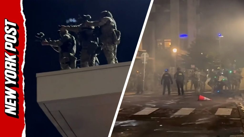 Tear Gas and Rubber Bullets Fly During Chaotic Portland Anti-ICE Protests