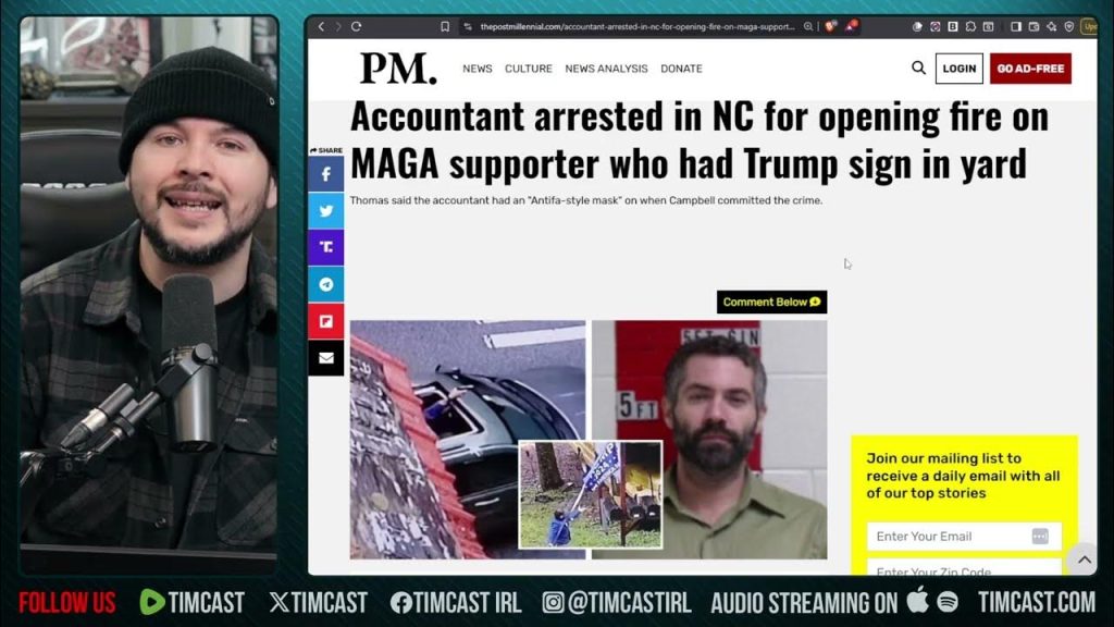 Liberal OPENED FIRE On Conservatives HOME Nearly KILLING Him For Supporting Trump | Tim Pool