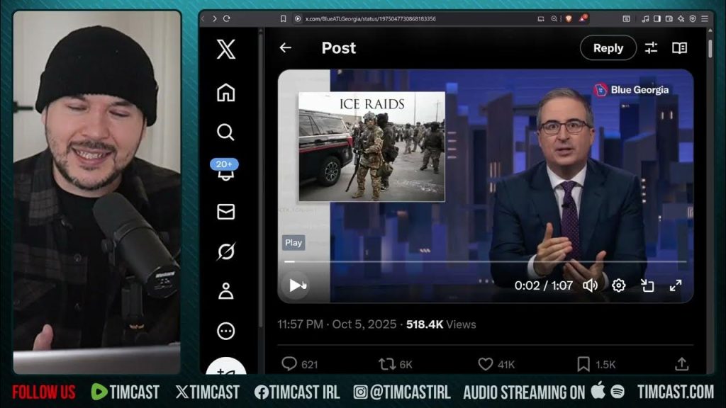 John Oliver Praises Terrorism Against ICE In Shocking Show