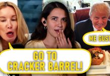 Woman Says Trump Supporters Should Only Eat At Cracker Barrel