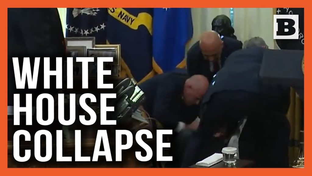 Man COLLAPSES During White House Press Conference Man COLLAPSES During White House Press Conference