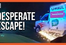 Man Attempts to Flee Police Custody in U-Haul Truck