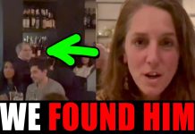 They found him at a restaurant…