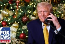 MUST-WATCH: Trump take calls from children tracking Santa