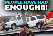 Patriot Destroys Protester For Blocking His Car