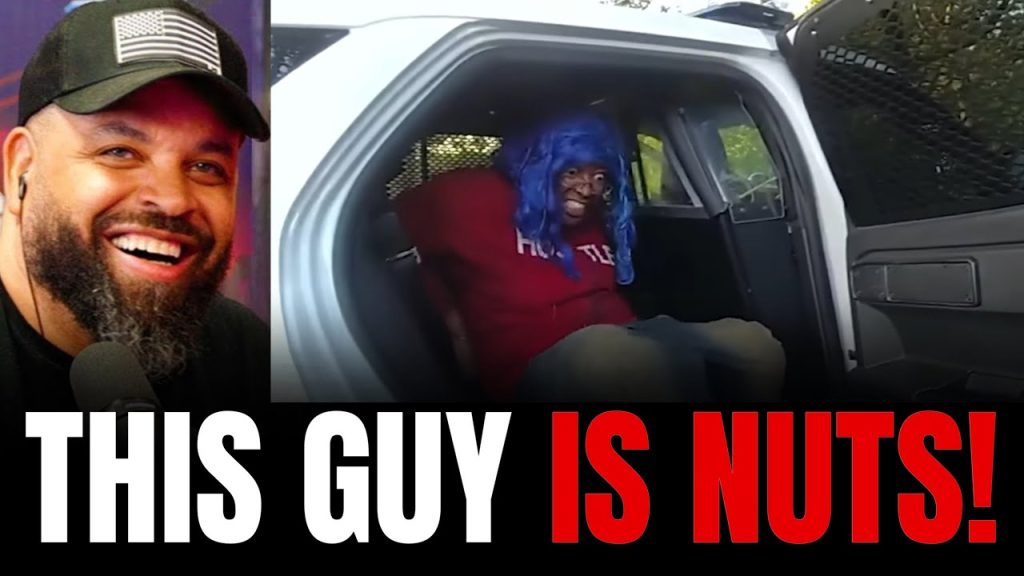 Black Guy with Blue Hair Attacks Police With Cop’s Own Baton and Taser