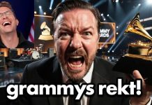 Ricky Gervais Goes NUCLEAR on The Grammys…
