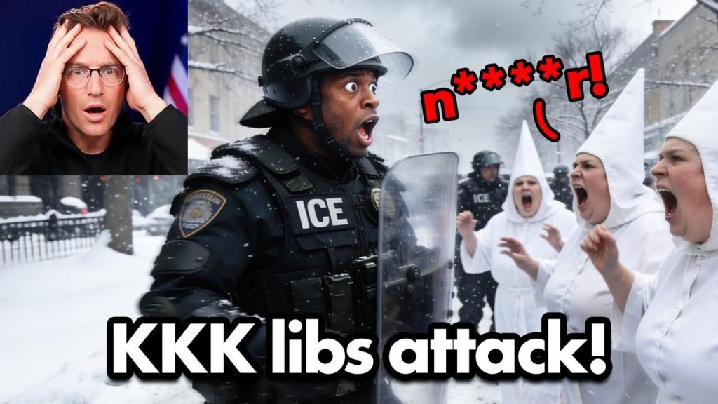 KKK Libs Commit Hate Crime Against Black ICE Agent on Livestream…