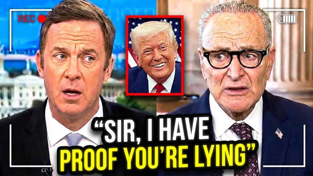 Schumer LOSES IT as Host Shows Polling Data That Proves He’s LYING On Air!!!