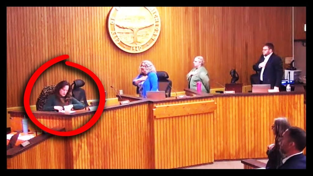 Triggered City Council Member CRASHES OUT Over Pledge of Allegiance