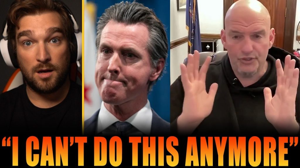 John Fetterman LEAVES The Democrat party Live ON AIR as Gavin Newsom LOSES CONTROL!!