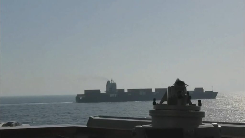 Footage Shows US Forces FIRING on Iranian-flagged Cargo Ship