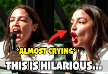 AOC is Screaming at the Top Of Her Lungs During Her Hilarious Protest