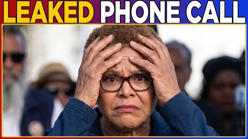 INSANE LEAKED CALL From Karen Bass