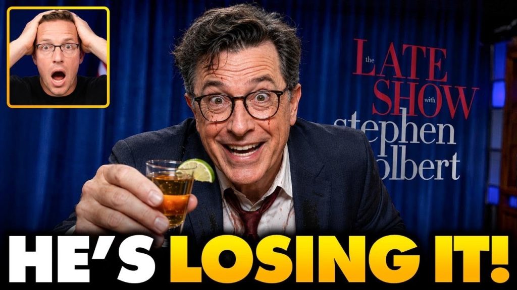 Stephen Colbert Has Psychotic Meltdown on Final Show, Cries and Chugs Booze: ‘He’s Losing It…’
