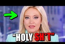 Kayleigh Mcenany can’t believe what’s written on the teleprompter.