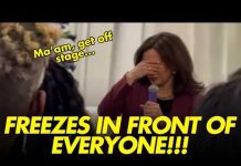 Kamala RUSHED OFF STAGE After FREEZING Mid Speech
